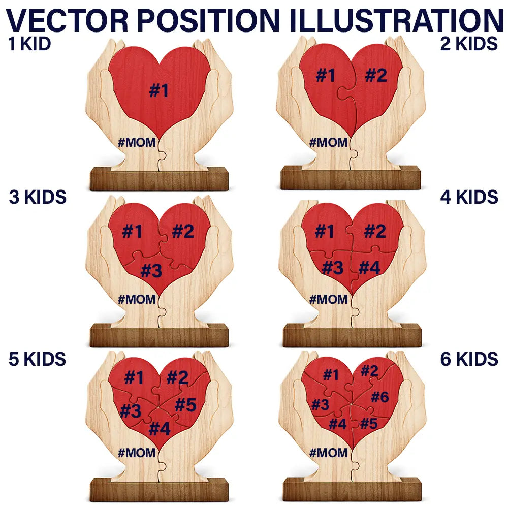 Gift For Mother,Love,Gift For Grandma- Your Arms Forever Open Your Hugs That Hold Us Tight - Personalized Custom Shaped Wooden Puzzle