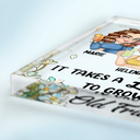 Gift For Bestie - It Takes A Long Time To Grow An Old Friend Christmas - Personalized Square Shaped Acrylic Plaque