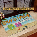 Beach House Flip Flop Together Is Our Favorite Place Custom Doormat