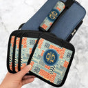 Gift For Yourself,Summer,Travel,Happy,Gift For Women,Gift For Men - Monogram Initial Tribal Pattern - Personalized Luggage Handle Wrap