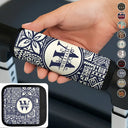 Gift For Yourself,Summer,Travel,Happy,Gift For Women,Gift For Men - Monogram Initial Tribal Pattern - Personalized Luggage Handle Wrap