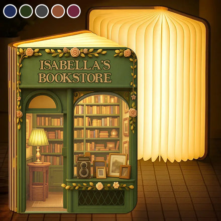 My Book Store 3D Effect - Personalized Book Lamp