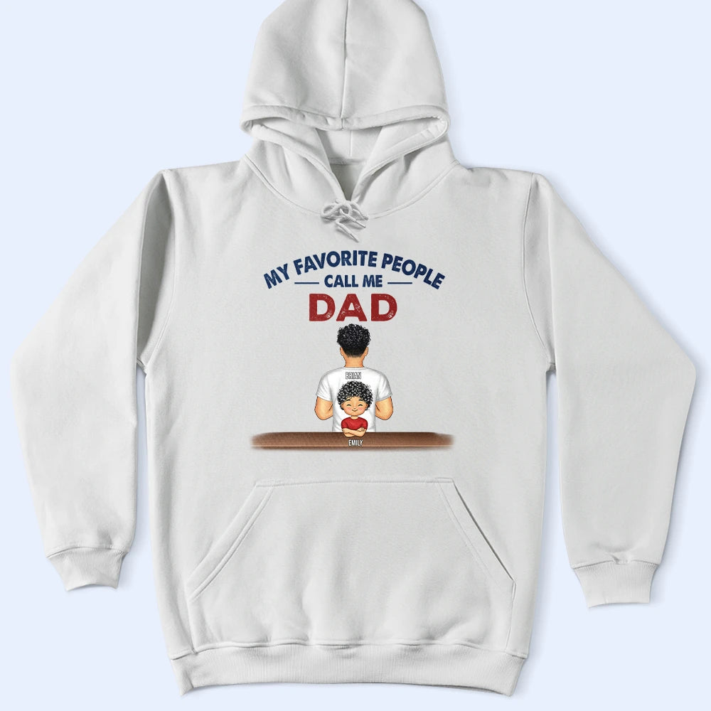 Gift For Grandpa,Gift For Father,Happy,Funny,Vector - My Favorite People Call Me Pop Pop Grandpa Dad - Personalized T Shirt