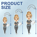 Nurse Chibi Vector - Gift For Nurse - Personalized Acrylic Car Hanger
