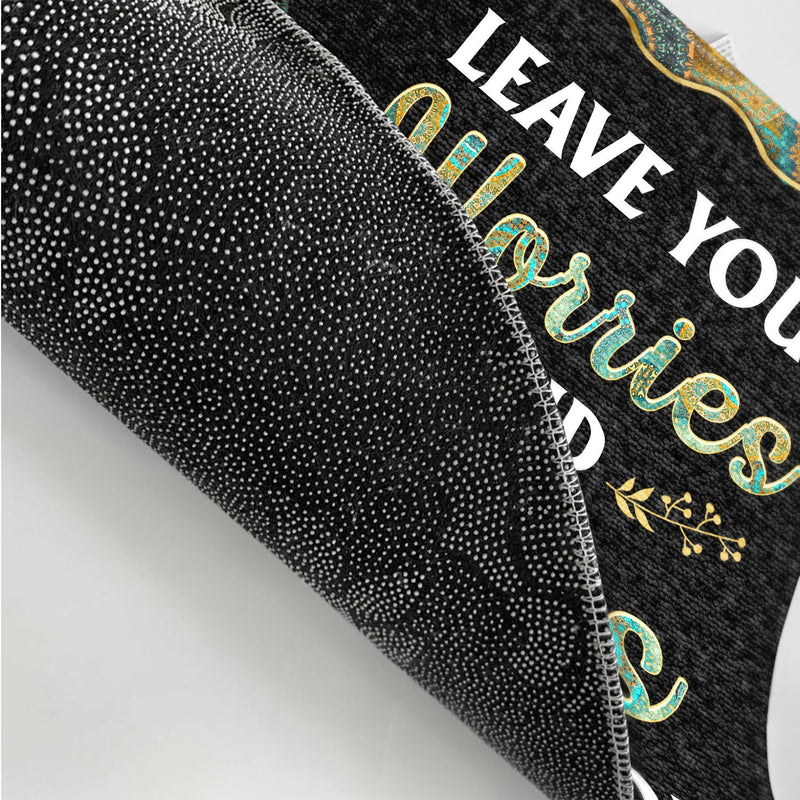 Leave Your Worries And Shoes At The Door - Home Decor, Birthday, Loving Gift For Yourself, Women, Yoga Lovers - Personalized Custom Doormat