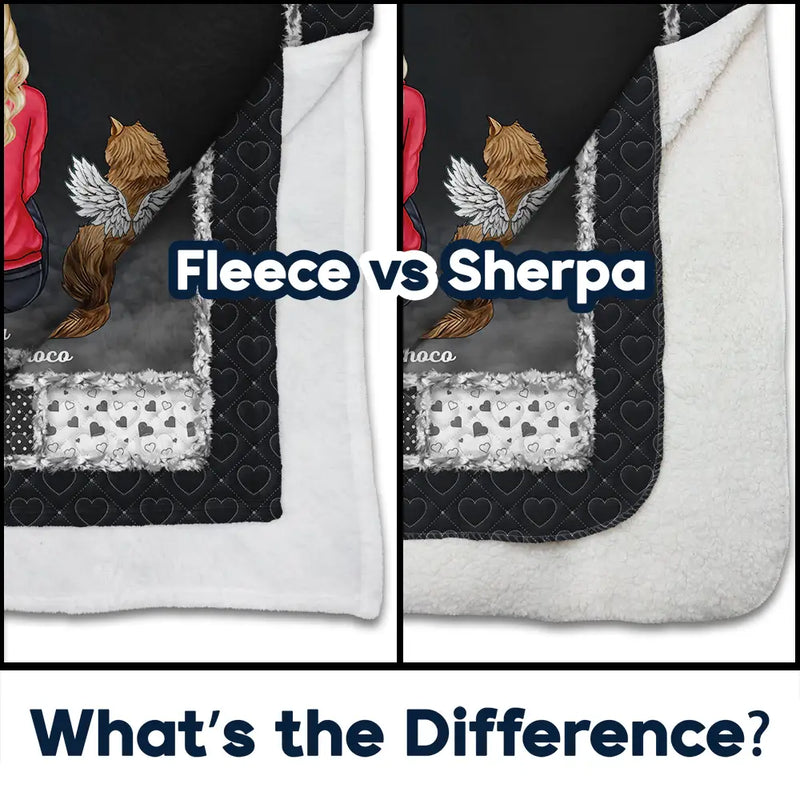 Memorial,Pet Lovers,Pet Mom,Pet Dad,Pet Couple,Cat Lovers,Cat Mom,Cat Couple,Dog Lovers,Dog Mom,Dog Dad,Dog Couple,Christmas - Memorial Dog Cat If Love Could Have Saved You - Personalized Fleece Blanket, Sherpa Blanket