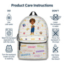 I'm Kind Smart Brave Confident - Gift For Kids, Back To School Gift - Personalized Canvas Backpack