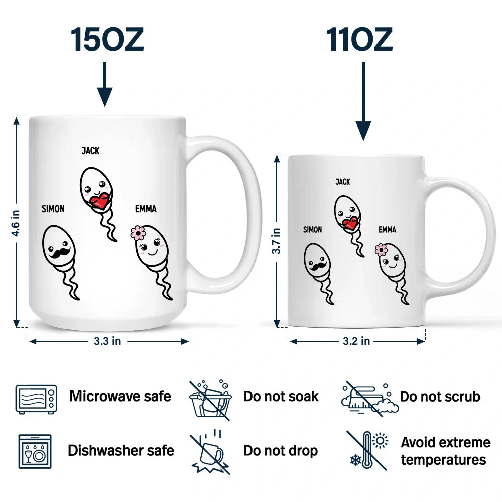 Gift For Father - Of All The Balls - Personalized Mug