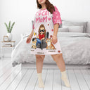 Cat Mom - Birthday, Loving Gift For Cat Lovers - Personalized Women's Sleep Tee