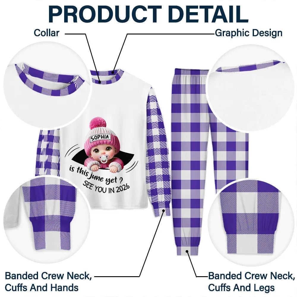 New baby,New Dad,New Mom,Happy - Baby Expecting Christmas On The Inside See You In - Personalized Unisex Pajamas Set