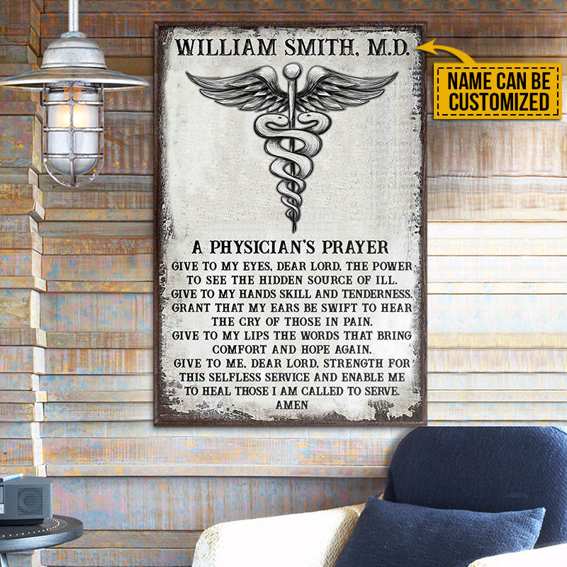 Personalized Physician Prayer Customized Poster – Wander Prints Personalized Physician Prayer Customized Poster – Wander Prints