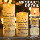 Gift For Bestie, Gift For Sisters - Thank You For Being My Unbiological Sisters - Personalized Flameless LED Candle