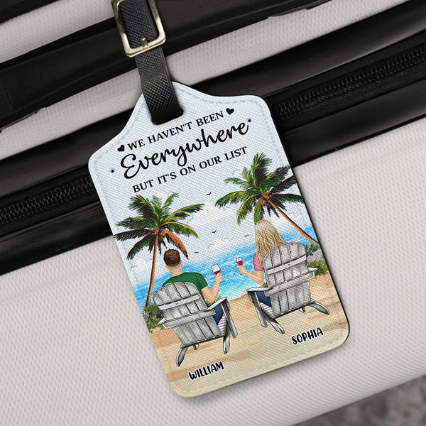 Gift For Couples, Gift For Husband, Gift For Wife, Gift For Boyfriend, Gift For Girlfriend, Travel - It's On Our List Travel Partners For Life - Personalized Luggage Tag