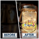 Gift For Mother - Remind How Much We Love You - Personalized Mason Jar Light