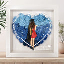 Graduation,Gift For Yourself,Gift For Women,Happy - She Rose Against All Odds - Personalized Flower Shadow Box