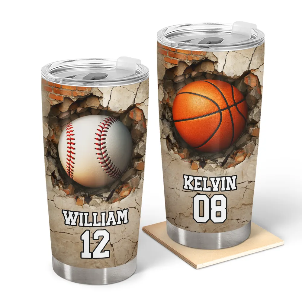 Gift For Yourself, Baseball, Happy, Gift For Kids - Sport Gifts - Personalized Tumbler