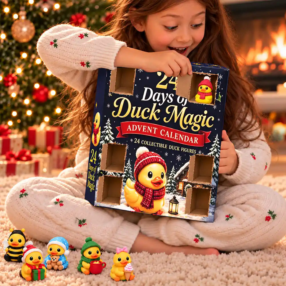 Adorable,Christmas,Duck,Farm,Gift For Kids,No Custom,Pet Lovers - Squishy Duck Magic Gift For Kids - Festive Christmas Countdown Advent Calendar