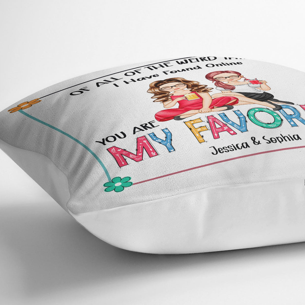 Couple Cartoon You Are My Favourite - Gift For Couples - Personalized Pillow