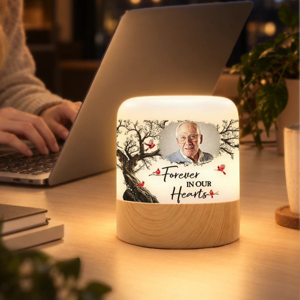 Custom Photo,Family,Memorial,Memorial Loved One,Sympathetic,Upload Full Photo - Memorial Sympathy Gifts For Loss Of Mom, Dad - Personalized Custom Photo When You Miss Me Have No Fear Touch Night Light