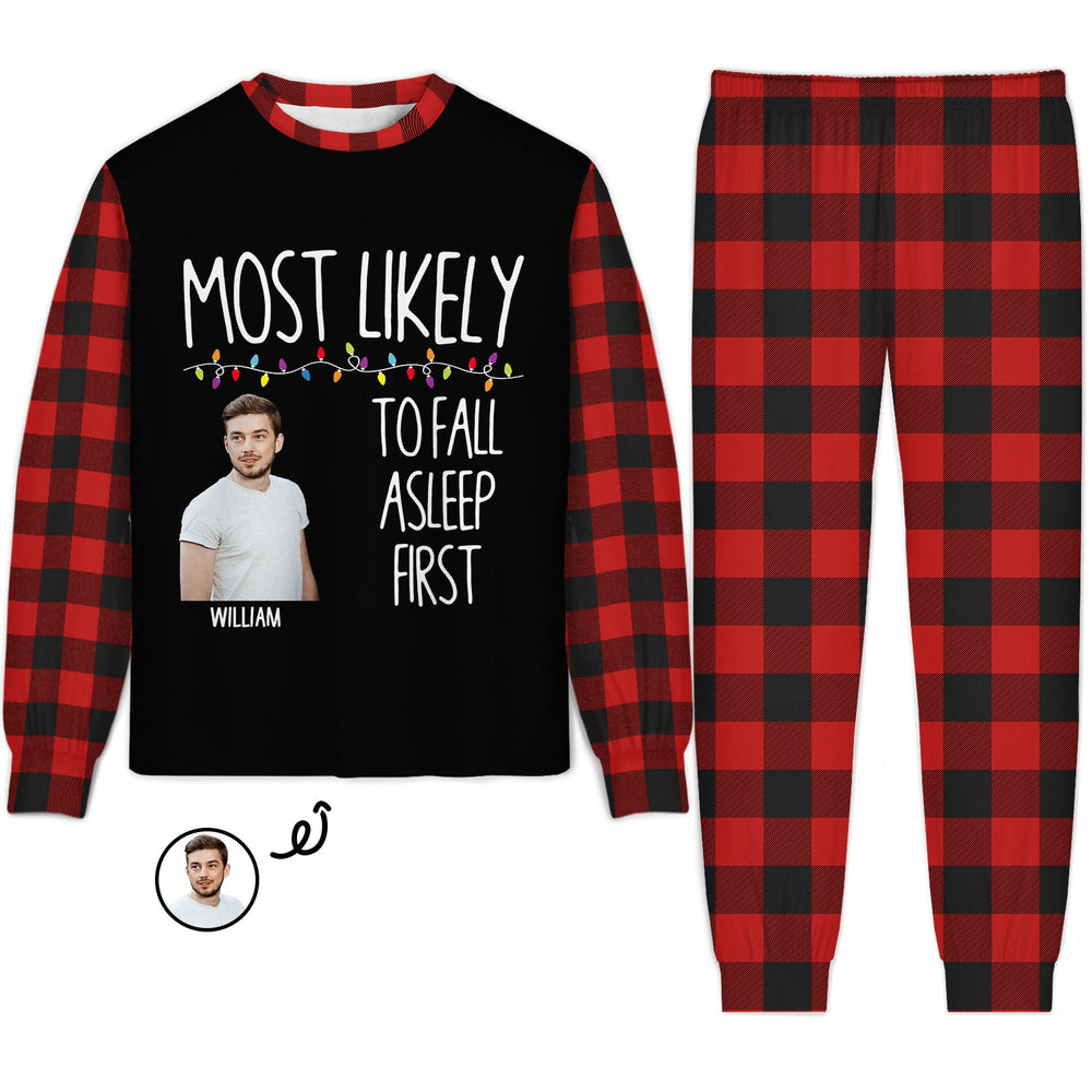 Custom Photo Most Likely To - Gift For Family - Personalized Unisex Pajamas Set
