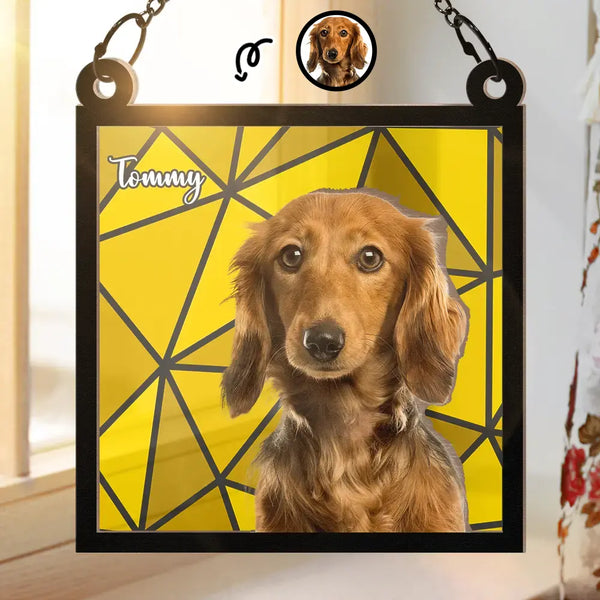 Custom Photo Life Is Better With Dogs Cats - Personalized Window Hanging Suncatcher Ornament