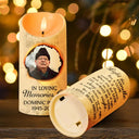 Memorial - Custom Photo I Still Burn Bright - Personalized Flameless LED Candle
