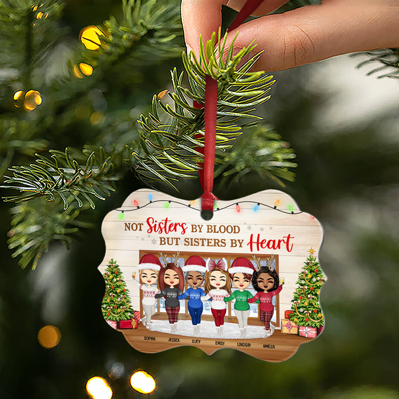Best Friends There Is No Greater Gift Than Friendship - Christmas Gift For BFF And Sibling - Personalized Custom Aluminum Ornament