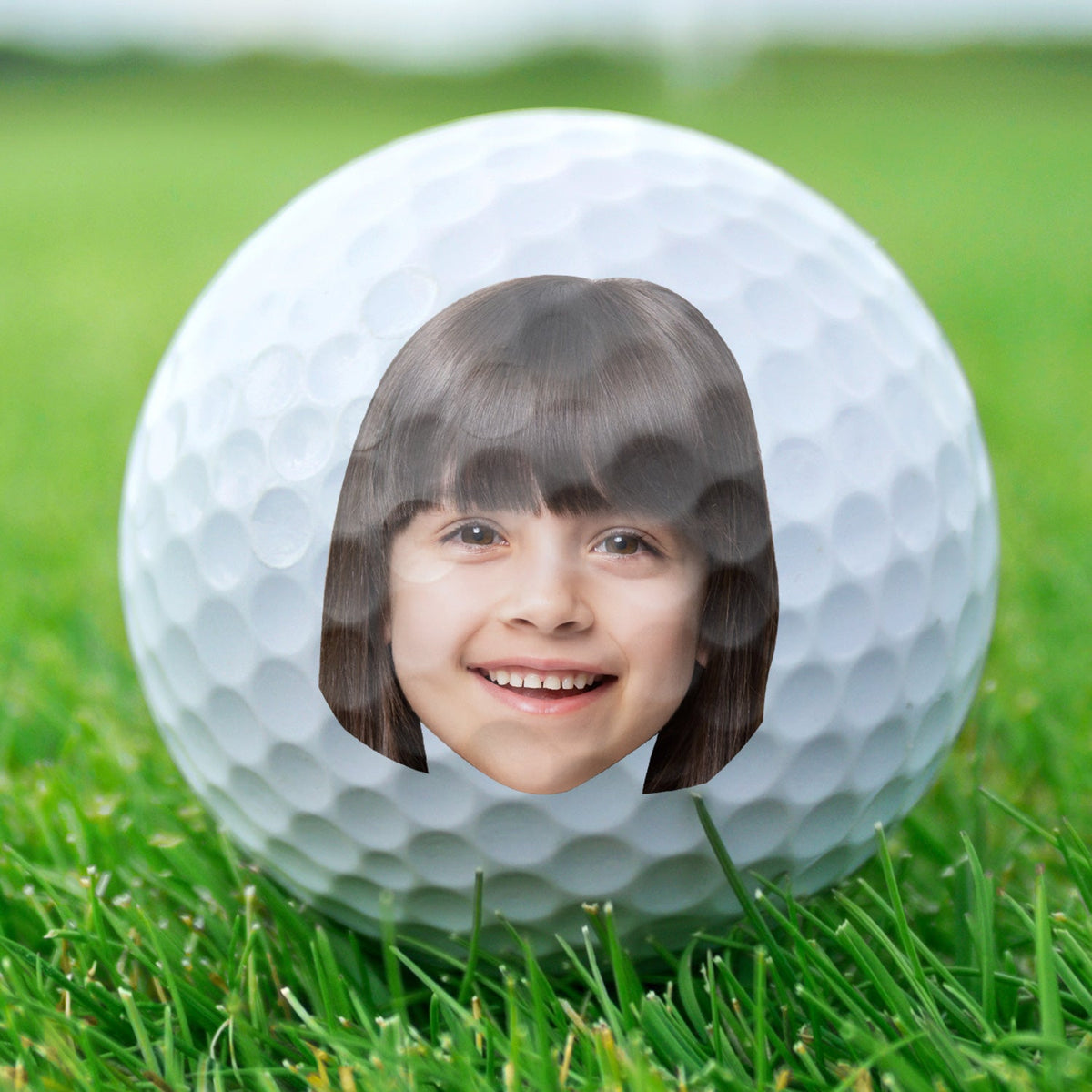 Custom Photo,Golf,Gift For Father,Funny - Custom Photo Best Dad By Par - Personalised Golf Ball