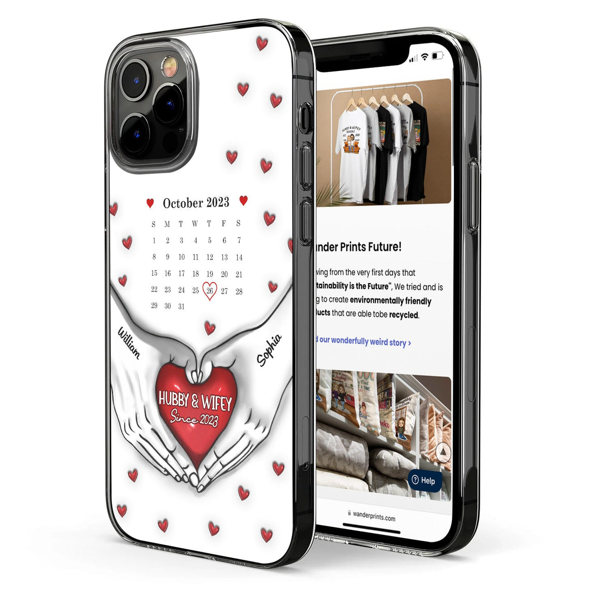 Calendar You & Me We Got This - Gift For Couples - 3D Inflated Effect Printed Personalized Clear Phone Case