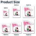 Mother & Daughters Forever Linked Together - Personalized Decor Decal