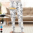 Gift For Grandpa,Gift For Kids,Gift For Father,Happy - This Grandpa Dad Belongs To Kids Pet - Personalized Pajama Pants