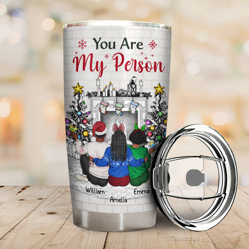 Sisters & Brothers Will Always Be Connected By Heart - Christmas Gift For Siblings And Best Friends - Personalized Custom Tumbler