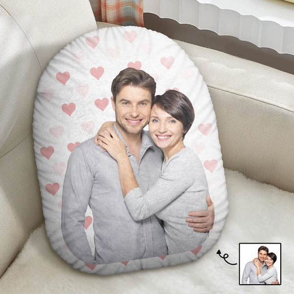 Custom Photo Couples Kid Best Friends - Gift For Family - Personalized Custom Shaped Pillow