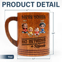 Gift For Grandparents, Happy - We're Yours No Returns - Personalized Wooden Mug