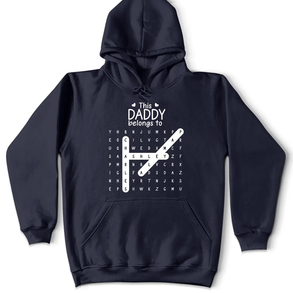 Gift For Grandpa,Gift For Grandma,Gift For Women,Gift For Men,Gift For Mother,Gift For Father - Word Search Puzzle This Grandpa Grandma Belongs To Kids - Personalized T Shirt