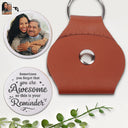 Family,Custom Photo,Gift For Mother,Gift For Father,Gift For Daughter,Gift For Son,Happy - Custom Photo Family Sometimes You Forget That You Are Awesome - Personalized Leather Pocket Hug