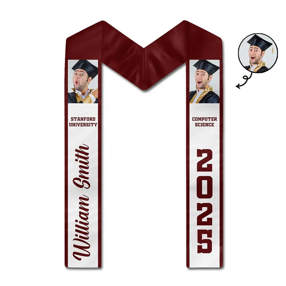 Custom Photo Congratulations Graduates - Graduation Gift - Personalized Stoles