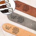 Gift For Husband,Gift For Boyfriend,LGBT,Gift For Men,Love,Icon,Romantic - Couple Holding Hands I Want To Be Your Last Everything - Personalized Cowhide Leather Belt