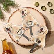 Art Design,Humorous,Pet Lovers,Photo - Squishy Pet Butt - Custom Photo Funny Dog Cat Pet - Personalized Custom Shaped Bottle Opener