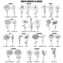 Gift For Yourself, Gift For Women, Reading, Happy - Birth Month Flower & Name - Personalized Circle Leather Magnetic Bookmark