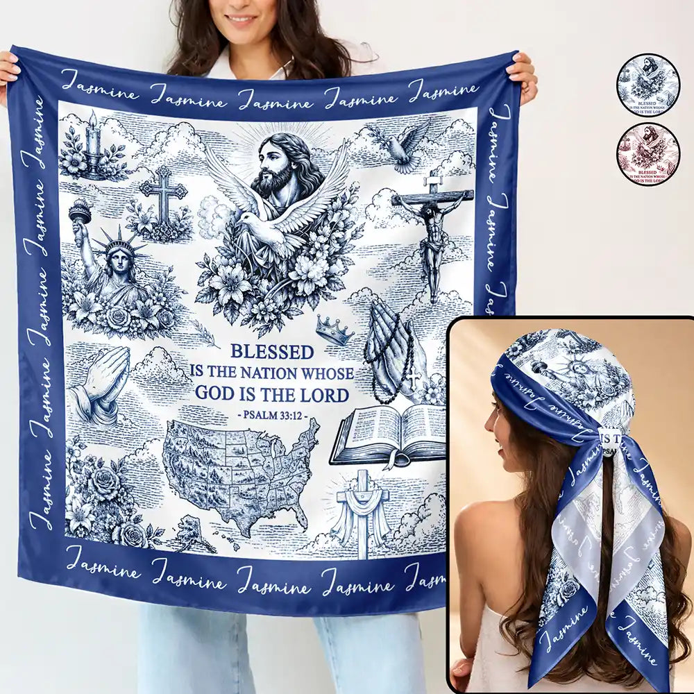 250 Years Of America Blessed Is The Nation - Personalized Scarf