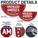 Independence Day,America 250th,Family,Gift For Sibling,Gift For Grandparents,Parents,Gift For Yourself,Proud - 250 Years Of Freedom - Personalized Non-Pleated Fan Flag