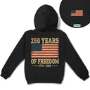 Independence Day,America 250th,Gift For Yourself,Happy,No Custom,Gift For Women,Gift For Men - 250 Years Of Freedom US Flag - T Shirt