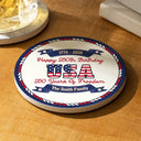 Independence Day,America 250th,Family,Gift For Yourself,Happy - 250 Years Of Freedom US Independence Day - Personalized Ceramic Coaster