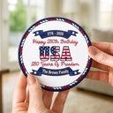 Independence Day,America 250th,Family,Gift For Yourself,Happy - 250 Years Of Freedom US Independence Day - Personalized Ceramic Coaster