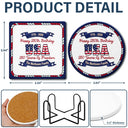 Independence Day,America 250th,Family,Gift For Yourself,Happy - 250 Years Of Freedom US Independence Day - Personalized Ceramic Coaster