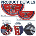 Independence Day,America 250th,Family,Gift For Sibling,Gift For Grandparents,Parents,Gift For Yourself,Proud - 250th Anniversary Faith Family And Freedom - Personalized Non-Pleated Fan Flag