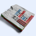 America 250th,Independence Day,Gift For Grandpa,Top Market,Proud,Icon - 250th Anniversary Legend Husband Daddy Grandpa - Personalized T Shirt