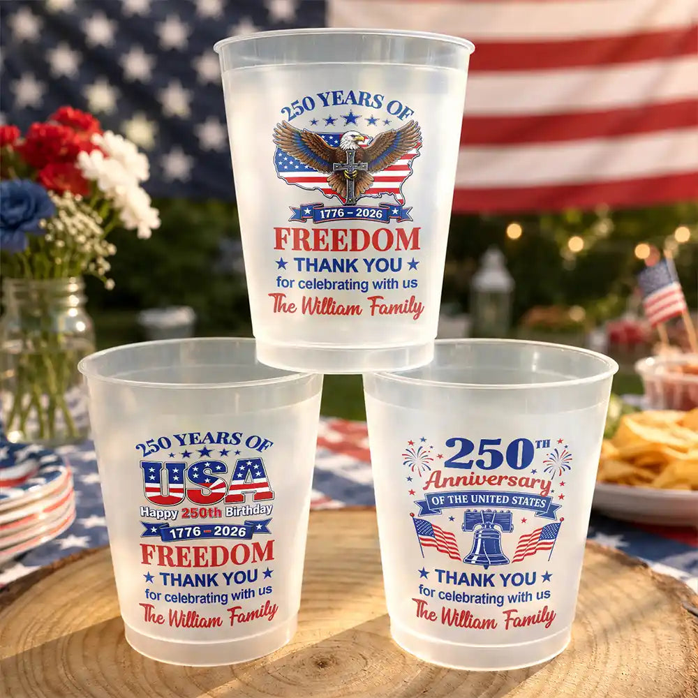 Thank You For Celebrating With Us - Personalized Frosted Cups