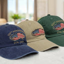 Independence Day,America 250th,Gift For Yourself,Happy,No Custom,Gift For Women,Gift For Men - 250th Anniversary US Independence Day - Vintage Washed Denim Cap